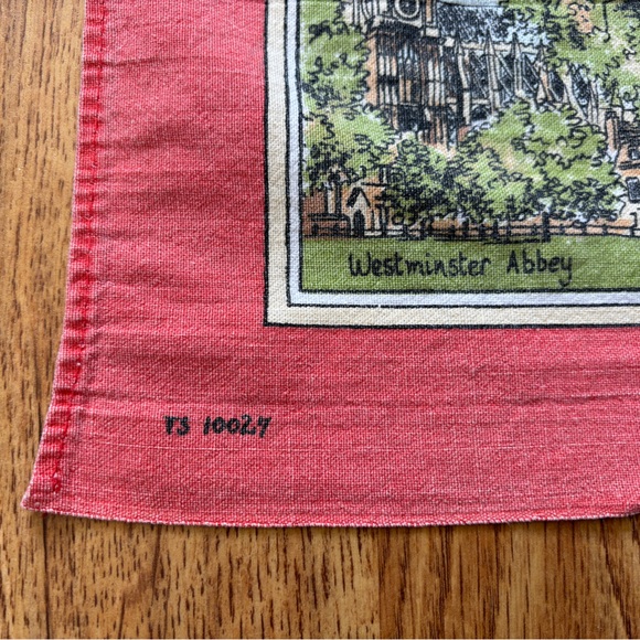 Vintage British cotton tea towel London - Picture 5 of 6